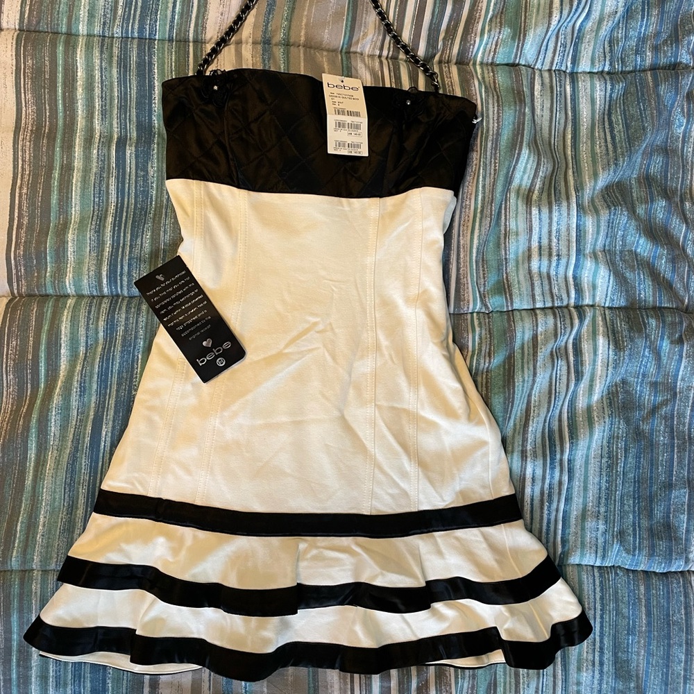 Bebe dress w/quilted bodice size 6